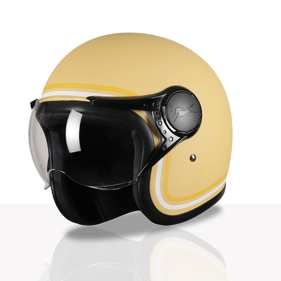 TVS MissFit Helmet for Women | Lightweight Ladies Helmet for Scooter | Stylish Girls Helmet with Extreme Comfort Fit | Women Helmet with Clear Visor | DOT & ISI Certified Helmet for Woman